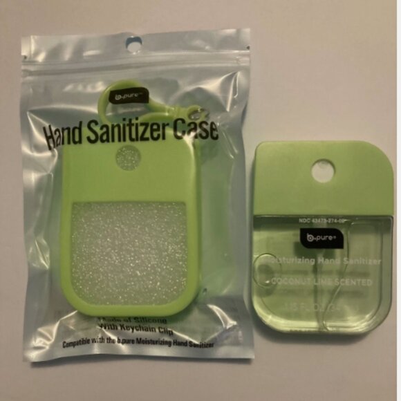 B.Pure Coconut Lime Moisturizing Hand Sanitizer, 1.15 oz. with case - Picture 1 of 3